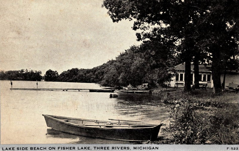 Fishers Lake (Fisher Lake, Fishers Lake) - Vintage Postcard